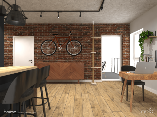mieszkanie w stylu industrialnym